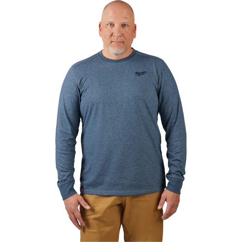 T-shirt de travail hybride, Hommes, Petit, Bleu OSI Industrial Sales