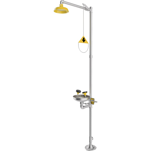 Combination Emergency Shower & Eyewash Station, Pedestal OSI Industrial Sales