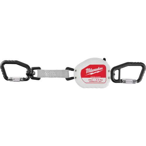 Longe doutil &agrave; connexion rapide, R&eacute;tractable, Mousqueton double OSI Industrial Sales
