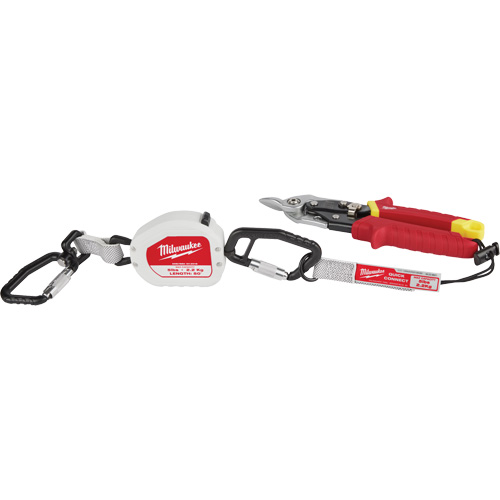 Longe doutil &agrave; connexion rapide, R&eacute;tractable, Mousqueton double OSI Industrial Sales