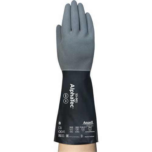 AlphaTec&reg; Chemical-Resistant Gloves, Size 7, 13" L, Neoprene/Nitrile, Nylon Inner Lining, 17-mil OSI Industrial Sales