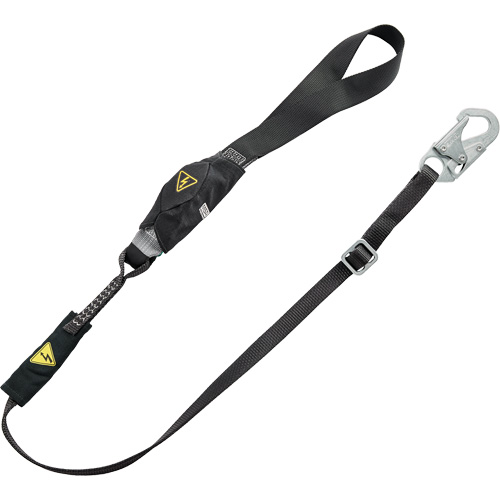 V-Series Utility Energy Absorbing Lanyard, 6', Snap Hook Center, Snap Hook Leg Ends, Nylon OSI Industrial Sales