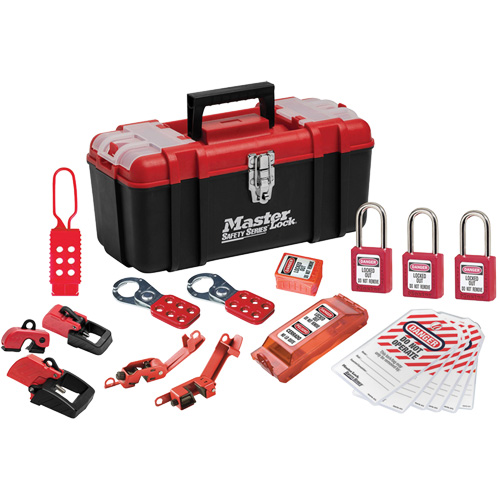 Basic Lockout Kit with Zenex Thermoplastic Locks, Electrical Kit, 20 Components OSI Industrial Sales