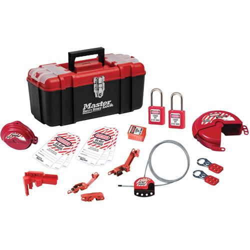Basic Lockout Kit with Zenex Thermoplastic Locks, Electrical/Valve Kit, 19 Components OSI Industrial Sales