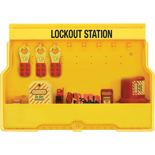 Premier Electrical Lockout Station, None Padlocks, 16 Padlock Capacity, Padlocks Not Included OSI Industrial Sales