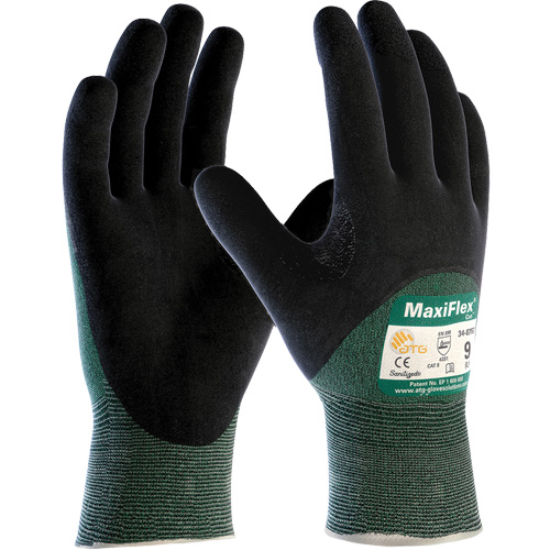 ATG MaxiFlex&reg; Cut Seamless Cut Resistant Gloves, Size Large, 15 Gauge, Nitrile Coated, Engineered Yarn Shell, ASTM ANSI Level A2/EN 388 Level 3/EN 388 Level B OSI Industrial Sales