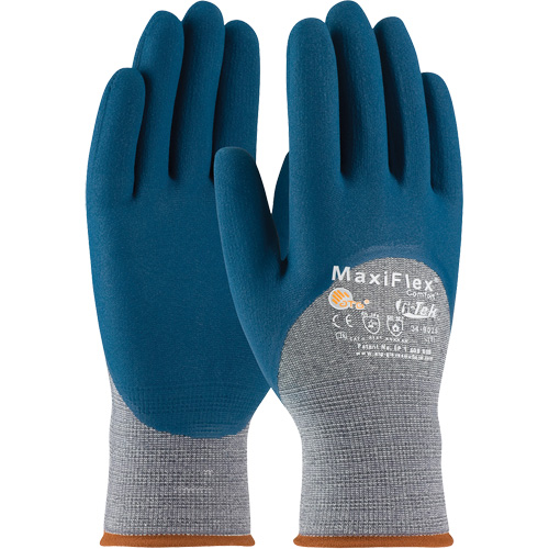 ATG MaxiFlex&reg; Comfort Seamless Knit Gloves, Large, Nitrile Coating, 15 Gauge, Nylon Shell OSI Industrial Sales