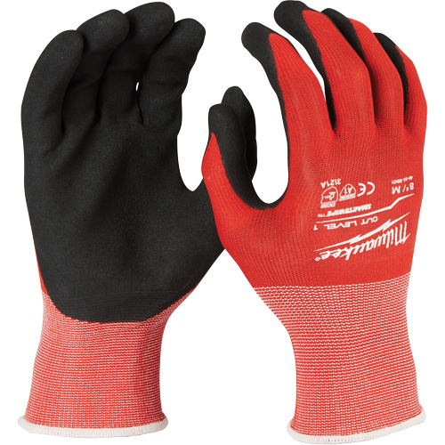 Gants r&eacute;sistant aux coupures, Taille Grand, Rev&ecirc;tement Nitrile, Enveloppe en Nylon/Lycra, ANSI/ISEA 105 niveau 1/EN 388 niveau 1 OSI Industrial Sales