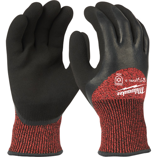 Winter Cut-Resistant Gloves, Size X-Large, 15 Gauge, Rubber Latex Coated, ANSI/ISEA 105 Level 3 OSI Industrial Sales