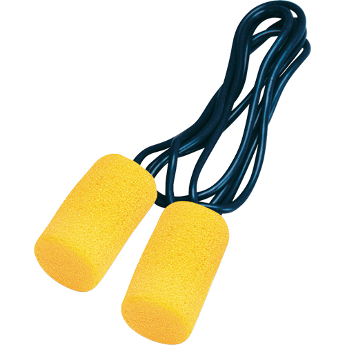 Bouchons d'oreilles classiques E-A-R, Vrac - Sac en poly, Grand, Avec cordon OSI Industrial Sales