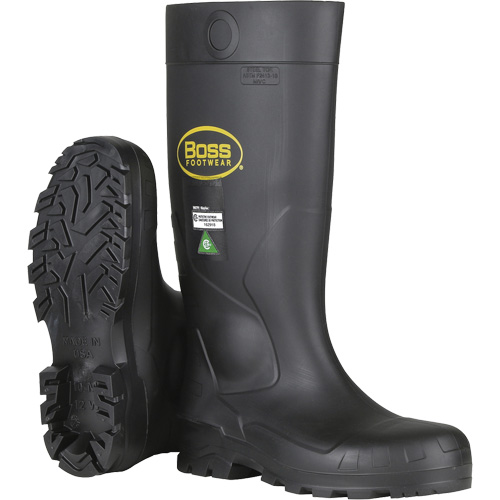 Dynamic Boss&reg; Full Safety Boot, PVC, Steel Toe, Size 6, Puncture Resistant Sole OSI Industrial Sales