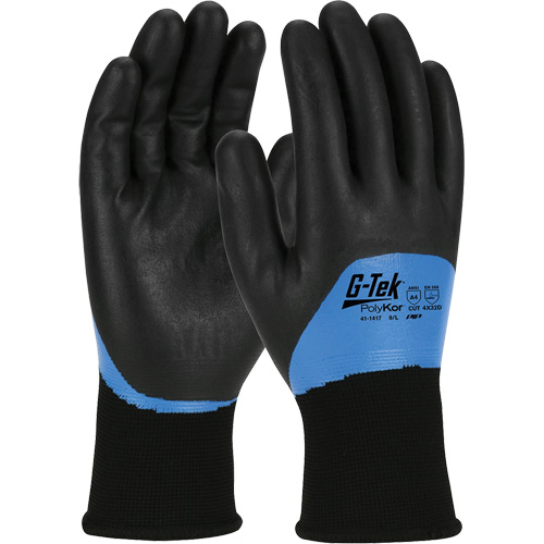 G-Tek&reg; PolyKor&reg; Insulated Cut-Resistant Glove, Size Small, 15 Gauge, Nitrile Coated, Engineered Yarn Shell, ANSI/ISEA 105 Level 4 OSI Industrial Sales