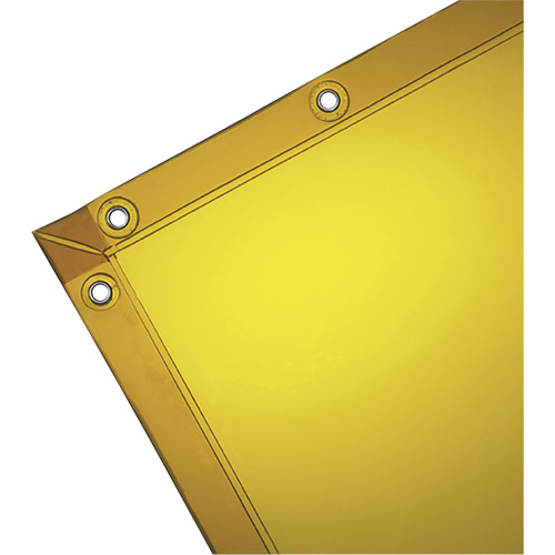 Rideau pour soudure, 72" x 96", Transparence &eacute;lev&eacute;, Jaune OSI Industrial Sales