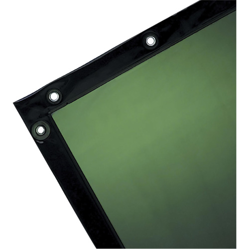 Rideau pour soudure, 72" x 72", Transparence Moyenne, Vert OSI Industrial Sales