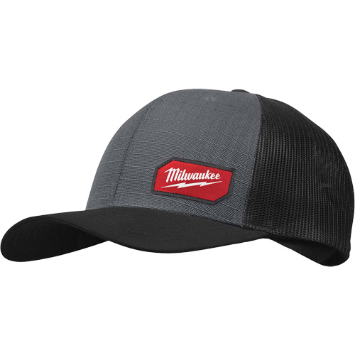 Gridiron Snapback Trucker Hat, Grey, Nylon/Poly-Cotton OSI Industrial Sales