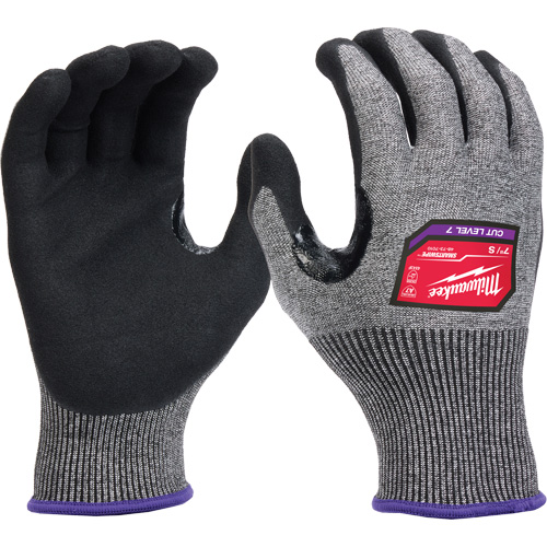 Gants enduits par trempage &agrave; dext&eacute;rit&eacute; &eacute;lev&eacute;e, Taille Petit, Calibre 18, Rev&ecirc;tement Nitrile, Enveloppe en Nylon/Poly&eacute;thyl&egrave;ne/Tungst&egrave;ne, ASTM ANSI niveau A7/EN 388 niveau F OSI Industrial Sales