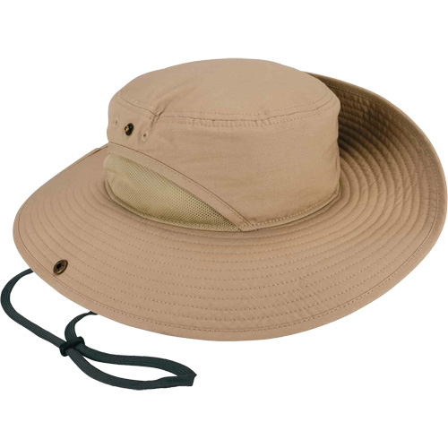 Chapeau l&eacute;ger de forestier Chill-Its 8936 avec panneau en maille, Khaki OSI Industrial Sales
