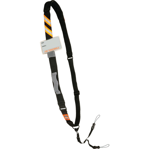 Longe &eacute;lingue &agrave; scanneur de code barres coussin&eacute;e Squids 3137 pour ordinateurs portables, Longueur fixe, Boucle OSI Industrial Sales