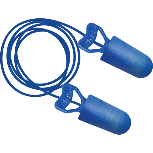 Food Pro PinchFit BioSoft BioBased Metal Detectable Earplugs, Corded, One-Size, Bulk - Box, 32 NRR dB OSI Industrial Sales