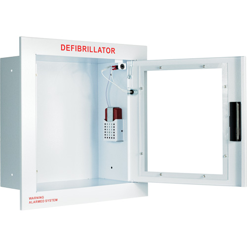 Fully Recessed Large Cabinet with Alarm, Zoll AED Plus&reg;/Zoll AED 3/Cardio-Science/Physio-Control For, Non-Medical OSI Industrial Sales