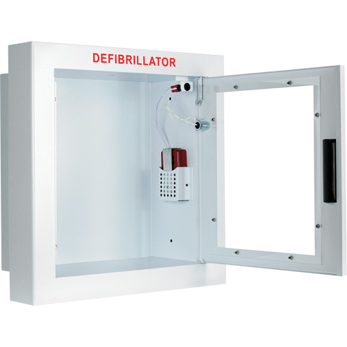 Semi-Recessed Large Cabinet with Alarm, Zoll AED Plus&reg;/Zoll AED 3/Cardio-Science/Physio-Control For, Non-Medical OSI Industrial Sales