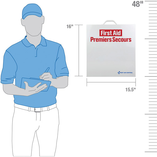 SmartCompliance&reg; First Aid Cabinet, Meets CSA Z1220-17 Type 2 Low-Risk Environment, Small (2-25 Workers) OSI Industrial Sales