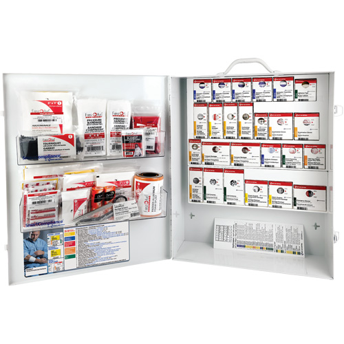 SmartCompliance&reg;  First Aid Cabinet, Meets CSA Z1220-17 Type 3 High-Risk Environment, Medium (26-50 Workers) OSI Industrial Sales