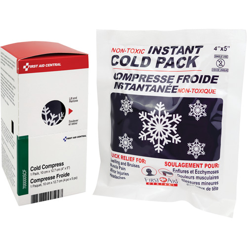 SmartCompliance&reg; Refill Instant Compress, Cold, Single Use, 4" x 5" OSI Industrial Sales