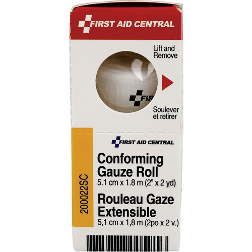 Recharge de bandage en gaze &eacute;tirable et conforme SmartCompliance, Rouleau, 6' lo x 2" la, St&eacute;rile, Dispositif m&eacute;dical Classe 1 OSI Industrial Sales