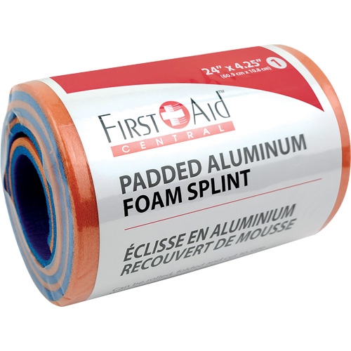 Splint, Multipurpose, Aluminum Foam Padded, 24", Non-Medical OSI Industrial Sales