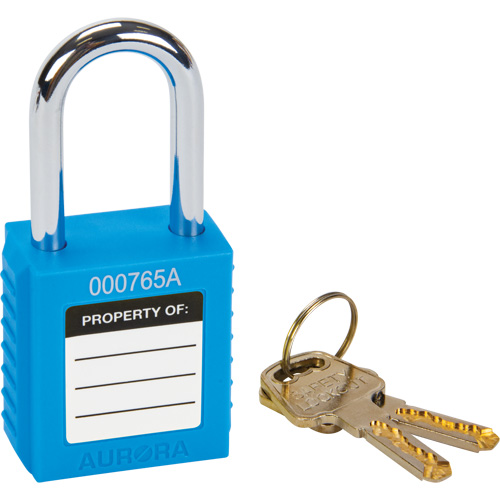 Verrouillage pour les consignations, Cadenas de s&eacute;curit&eacute;, Cl&eacute;s diff&eacute;rentes, Thermoplastique, Largeur de 1-1/2" OSI Industrial Sales