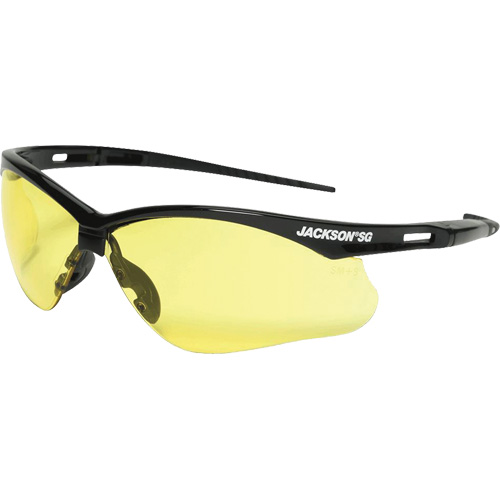 Safety Glasses, Amber Lens, Anti-Scratch, ANSI Z87+/Meets/Exceeds CSA Z94.3 OSI Industrial Sales