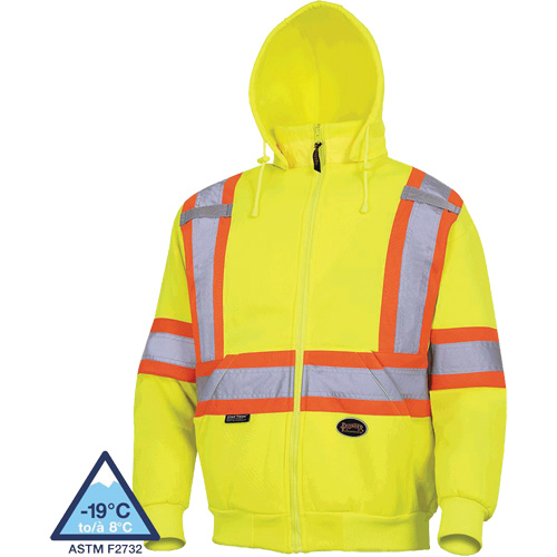 6925 Hoodie, X-Small, High Visibility Yellow OSI Industrial Sales