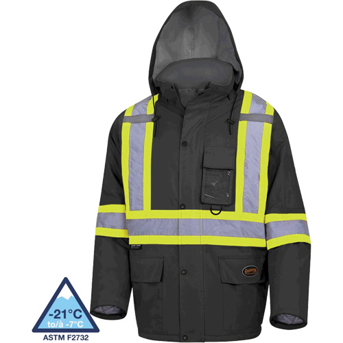 5031BK Manteau de s&eacute;curit&eacute; matelass&eacute; imperm&eacute;able, Noir, Petit OSI Industrial Sales
