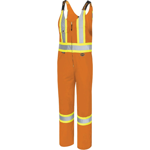 6617T Salopettes, Polyester, 40, Orange haute visibilit&eacute; OSI Industrial Sales