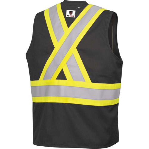 7729 Veste r&eacute;sistante aux arcs &eacute;lectriques FR-Tech, Petit, Noir, 10 cal/cm² OSI Industrial Sales