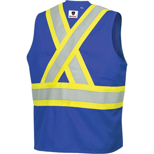 7730 Veste r&eacute;sistante aux arcs &eacute;lectriques FR-Tech, Petit, Bleu royal, 10 cal/cm² OSI Industrial Sales