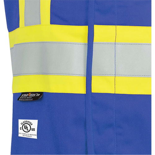 7730 Veste r&eacute;sistante aux arcs &eacute;lectriques FR-Tech, Petit, Bleu royal, 10 cal/cm² OSI Industrial Sales