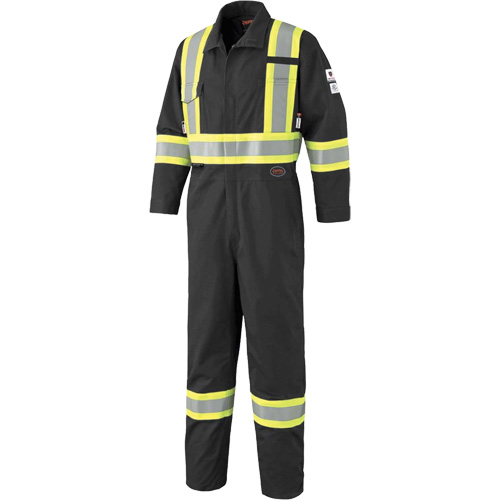 7702BKT FR-Tech&reg; Arc-Rated Coverall, Size 40 (Tall), Black, 10 cal/cm² OSI Industrial Sales