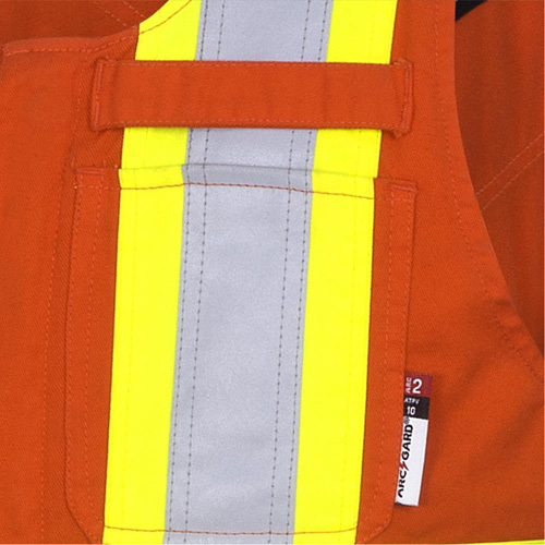 7712 FR-Tech&reg; Flame-Resistant Overalls, Small, High Visibility Orange OSI Industrial Sales