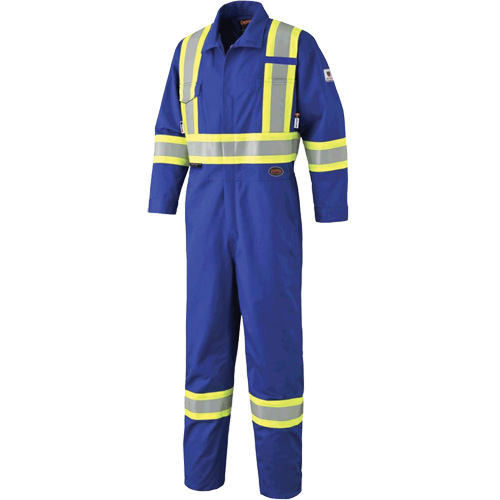7706 Combinaison ignifuge FR-Tech avec fermetures &agrave; glissi&egrave;re aux jambes, Taille 36, Bleu royal, 9,7 cal/cm² OSI Industrial Sales