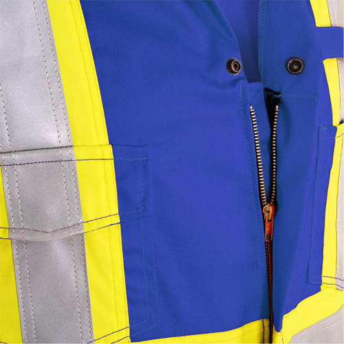 7706T Combinaison ignifuge FR-Tech avec fermetures &agrave; glissi&egrave;re aux jambes, Taille 40 (grand taille), Bleu royal, 9,7 cal/cm² OSI Industrial Sales