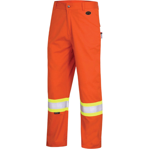 7763 Pantalon de s&eacute;curit&eacute; haute visibilit&eacute; r&eacute;sistant aux arcs &eacute;lectriques FR-Tech 88/12, 36, x 30, Orange haute visibilit&eacute;, 9,7 cal/cm² OSI Industrial Sales