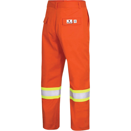 7763 Pantalon de s&eacute;curit&eacute; haute visibilit&eacute; r&eacute;sistant aux arcs &eacute;lectriques FR-Tech 88/12, 36, x 30, Orange haute visibilit&eacute;, 9,7 cal/cm² OSI Industrial Sales