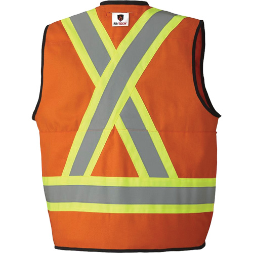 7732 Veste d'arpenteur ignifuge et r&eacute;sistant aux arcs &eacute;lectriques FR-Tech, Petit, Orange haute visibilit&eacute;, 9,7 cal/cm² OSI Industrial Sales