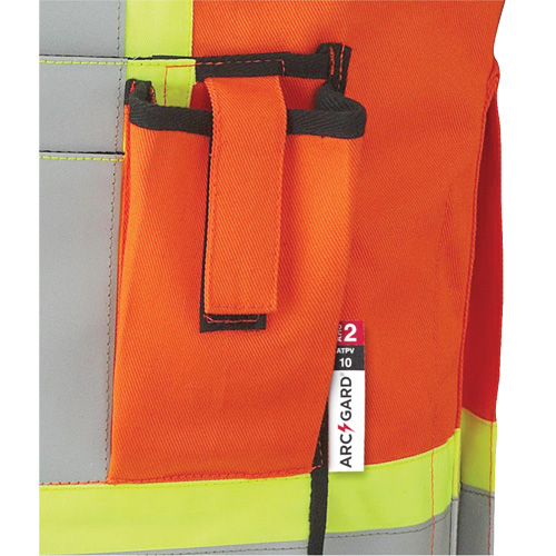 7732 Veste d'arpenteur ignifuge et r&eacute;sistant aux arcs &eacute;lectriques FR-Tech, Petit, Orange haute visibilit&eacute;, 9,7 cal/cm² OSI Industrial Sales