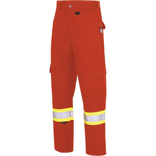 7765 Pantalon cargo de s&eacute;curit&eacute; haute visibilit&eacute; r&eacute;sistant aux arcs &eacute;lectriques FR-Tech 88/12, 30, x 32, Orange haute visibilit&eacute;, 10 cal/cm² OSI Industrial Sales