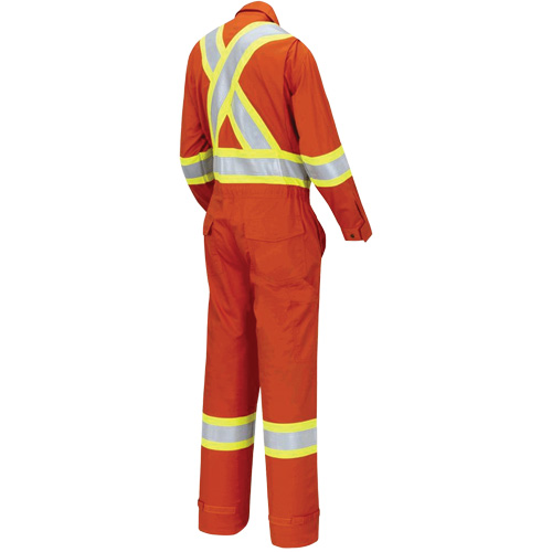 7702W Combinaison FR-Tech ignifuge/contre les arcs pour femme, Taille T-petit, Orange haute visibilit&eacute;, 10 cal/cm² OSI Industrial Sales