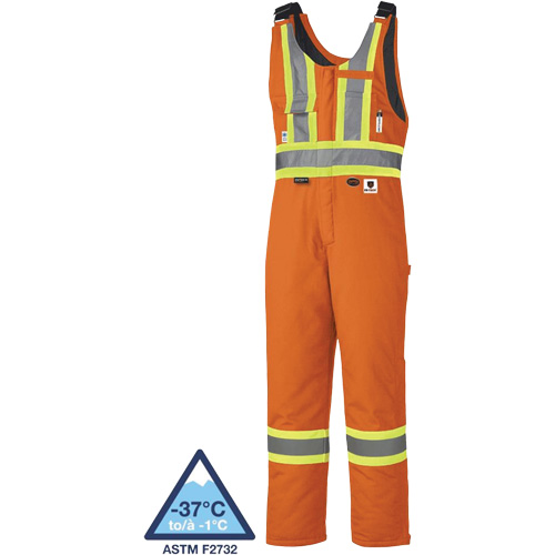 5534A Flame-Resistant Quilted Safety Overalls, Small, Orange OSI Industrial Sales