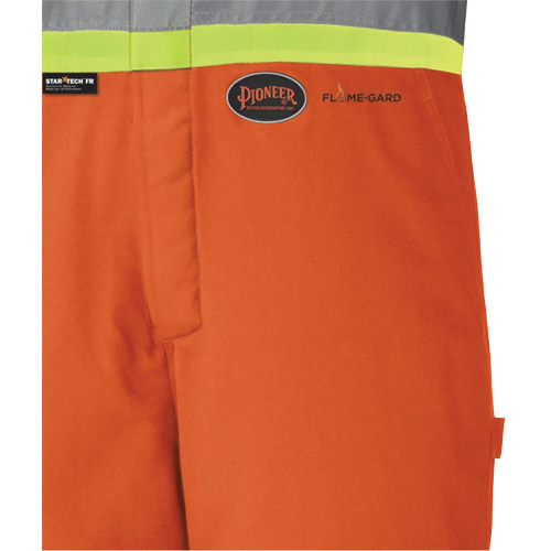 5534A Flame-Resistant Quilted Safety Overalls, Small, Orange OSI Industrial Sales